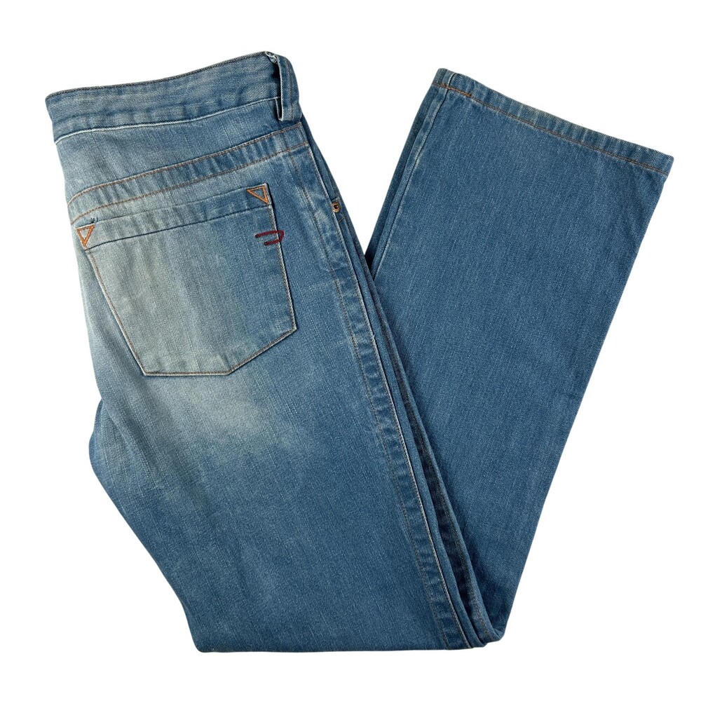 Vintage Diesel Jeans Mens 33x33 Light Wash Blue Denim Straight Made In Italy Y2K